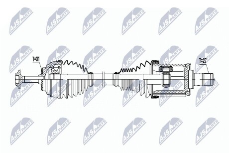 ПОЛУОСЬ NTY NPW-BM-026