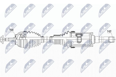 ПОЛУОСЬ NTY NPW-BM-027 (фото 1)