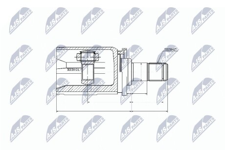 ШАРНИР РАВНЫХ УГЛОВЫХ СКОРОСТЕЙ NTY NPW-BM-032