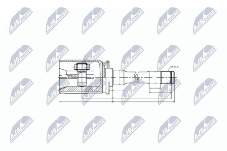 ШАРНИР РАВНЫХ УГЛОВЫХ СКОРОСТЕЙ NTY NPW-BM-033