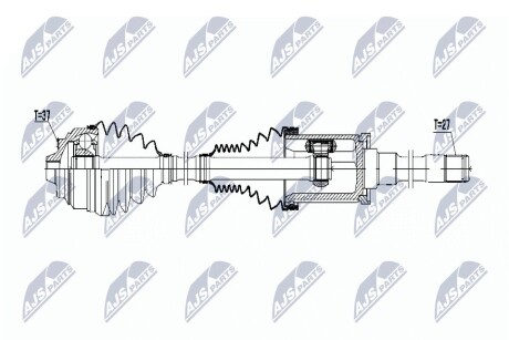 ПОЛУОСЬ NTY NPW-BM-046