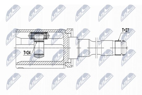 ШАРНИР РАВНЫХ УГЛОВЫХ СКОРОСТЕЙ NTY NPW-BM-064