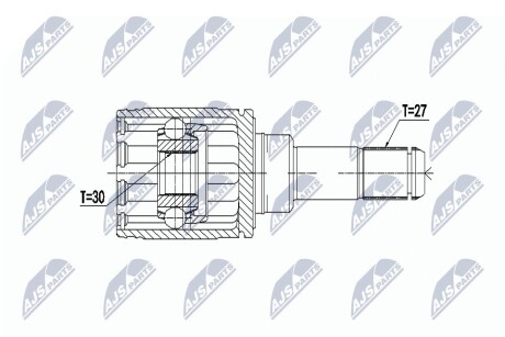 ШАРНИР РАВНЫХ УГЛОВЫХ СКОРОСТЕЙ NTY NPW-BM-066