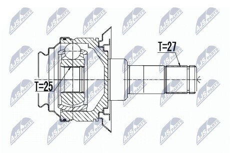 ШАРНИР РАВНЫХ УГЛОВЫХ СКОРОСТЕЙ NTY NPW-BM-070