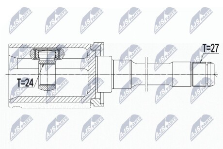 ШАРНИР РАВНЫХ УГЛОВЫХ СКОРОСТЕЙ NTY NPW-BM-080