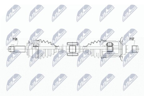 ПОЛУОСЬ NTY NPW-BM-103