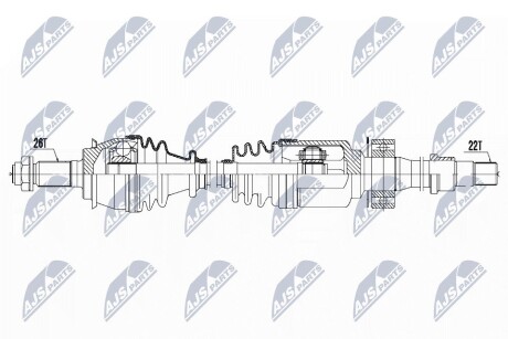 ПОЛУОСЬ NTY NPW-BM-121