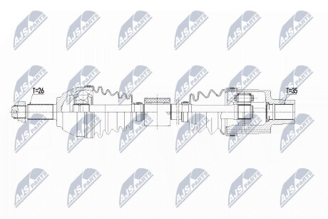 ПОЛУОСЬ NTY NPW-BM-123