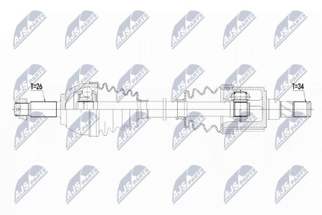 ПОЛУОСЬ NTY NPW-BM-125