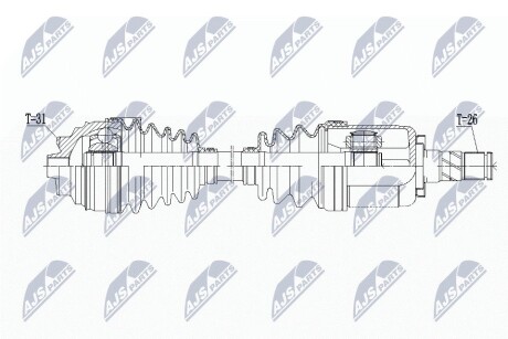 ПОЛУОСЬ NTY NPW-BM-133