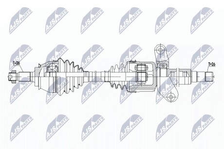 ПОЛУОСЬ NTY NPW-BM-137