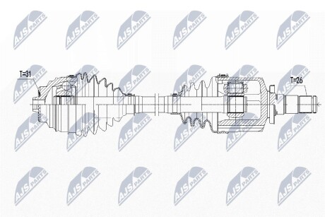 ПОЛУОСЬ NTY NPW-BM-139