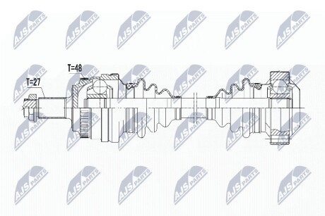 ПОЛУОСЬ NTY NPW-BM-147