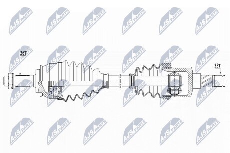 ПОЛУОСЬ NTY NPW-BM-155