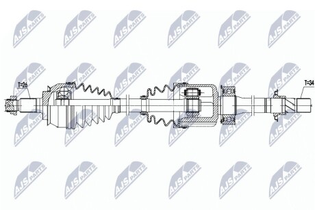 ПОЛУОСЬ NTY NPW-BM-156