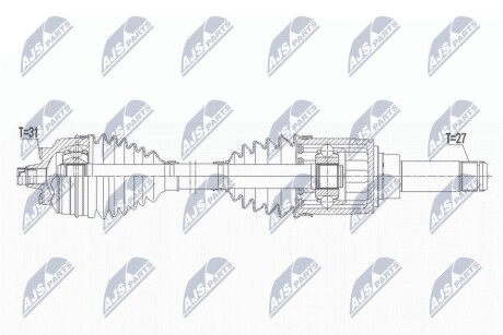 ПОЛУОСЬ NTY NPW-BM-165