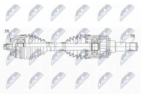 ПОЛУОСЬ NTY NPW-BM-169