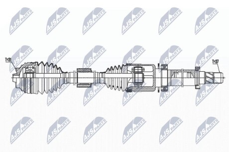 ПОЛУОСЬ NTY NPW-BM-171