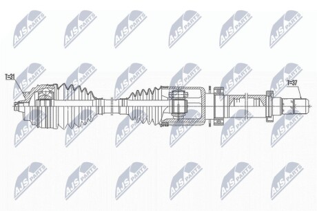 ПОЛУОСЬ NTY NPW-BM-172