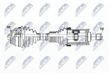 ПОЛУОСЬ NTY NPW-BM-179