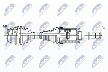 ПОЛУОСЬ NTY NPW-BM-180