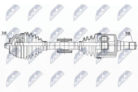 ПОЛУОСЬ NTY NPW-BM-187