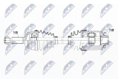 ПОЛУОСЬ NTY NPW-CH-054