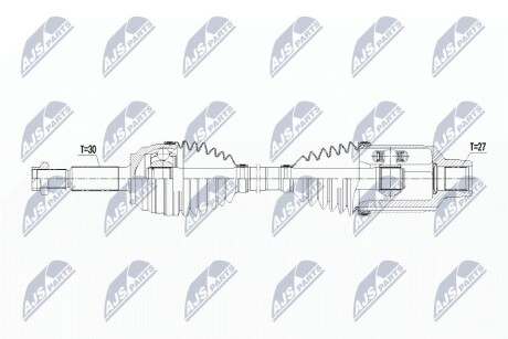 ПОЛУОСЬ NTY NPW-CH-076