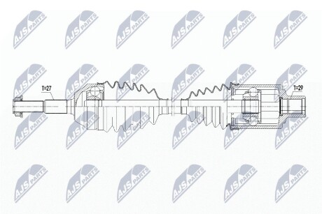 ПОЛУОСЬ NTY NPW-CH-098