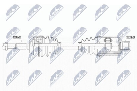 ПОЛУОСЬ NTY NPW-CH-102