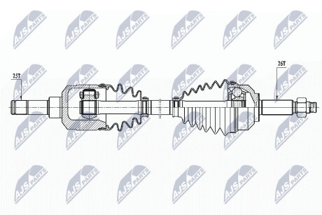 ПОЛУОСЬ NTY NPW-CH-106