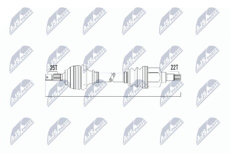 ПОЛУОСЬ NTY NPW-CT-010