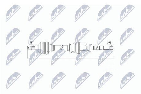 ПОЛУОСЬ NTY NPW-CT-011