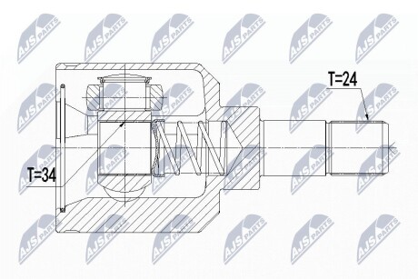 ШАРНИР РАВНЫХ УГЛОВЫХ СКОРОСТЕЙ NTY NPW-CT-056