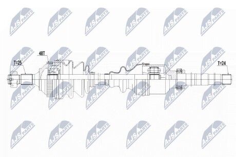 ПОЛУОСЬ NTY NPW-CT-059