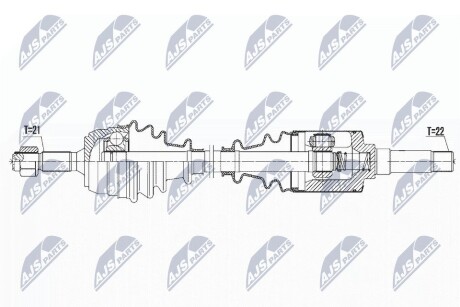 ПОЛУОСЬ NTY NPW-CT-067