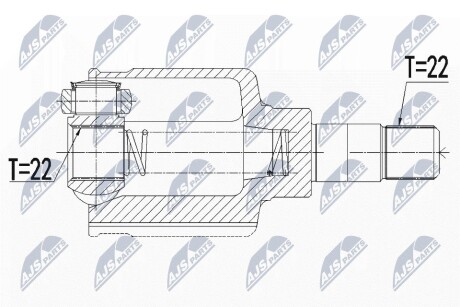 ШАРНИР РАВНЫХ УГЛОВЫХ СКОРОСТЕЙ NTY NPW-CT-070