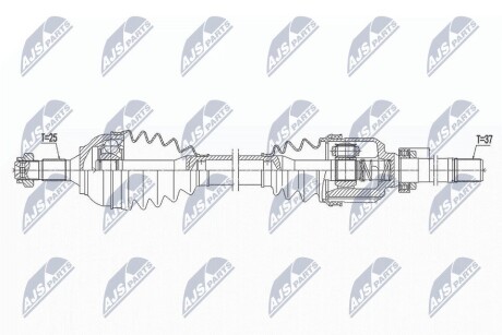 ПОЛУОСЬ NTY NPW-CT-107 (фото 1)