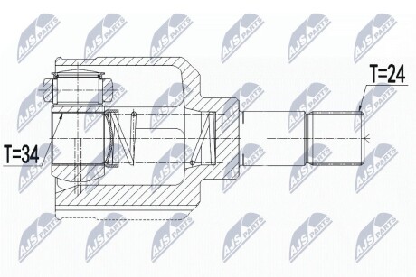 ШАРНИР РАВНЫХ УГЛОВЫХ СКОРОСТЕЙ NTY NPW-CT-110