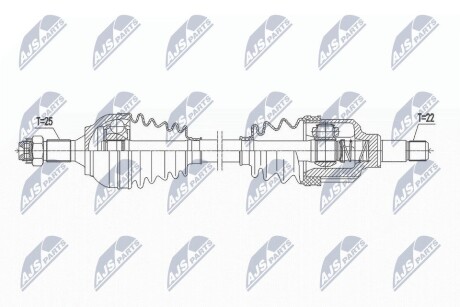 ПОЛУОСЬ NTY NPW-CT-115 (фото 1)