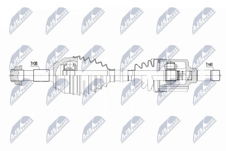 ПОЛУОСЬ NTY NPW-CT-117