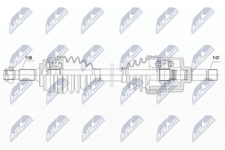 ПОЛУОСЬ NTY NPW-CT-131