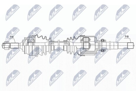 ПОЛУОСЬ NTY NPW-CT-135