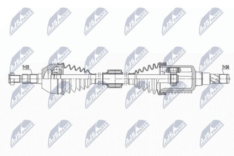 ПОЛУОСЬ NTY NPW-DW-029