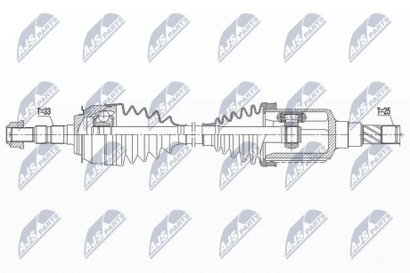 ПОЛУОСЬ NTY NPW-DW-031