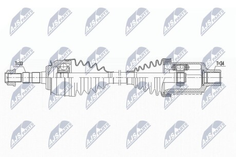 ПОЛУОСЬ NTY NPW-DW-033