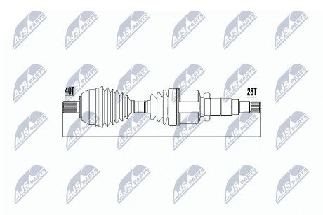 ПОЛУОСЬ NTY NPW-FR-049