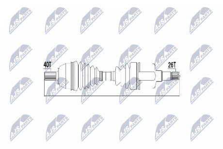 ПОЛУОСЬ NTY NPW-FR-050