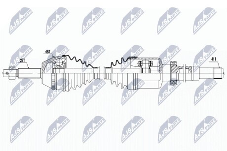 ПОЛУОСЬ NTY NPW-FR-063