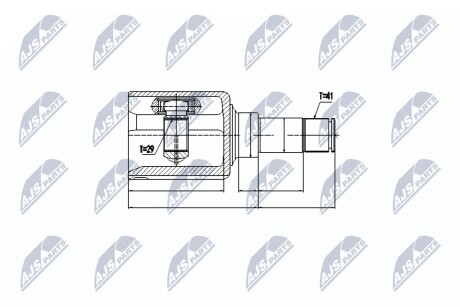 ШАРНИР РАВНЫХ УГЛОВЫХ СКОРОСТЕЙ NTY NPW-FR-077